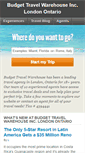 Mobile Screenshot of budgettravelwarehouse.com