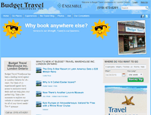 Tablet Screenshot of budgettravelwarehouse.com